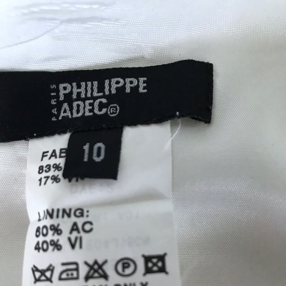 White Skirt by French Designer Philippe Adec - Picture 4 of 5